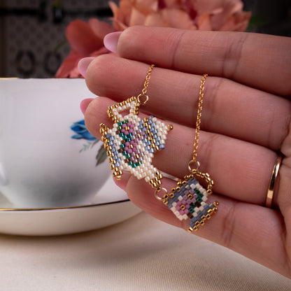 14k Gold Fill Tea Set Necklace