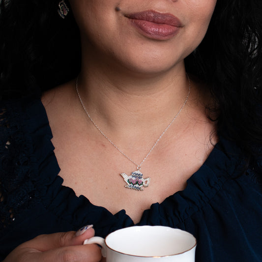 Sterling Silver Teapot Necklace