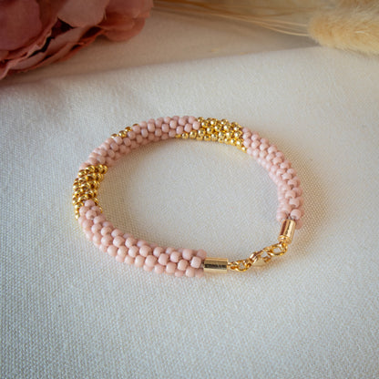 Blush Geo Braided Bracelet