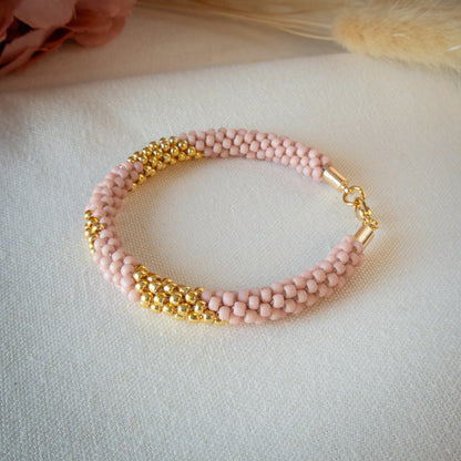 Blush Geo Braided Bracelet