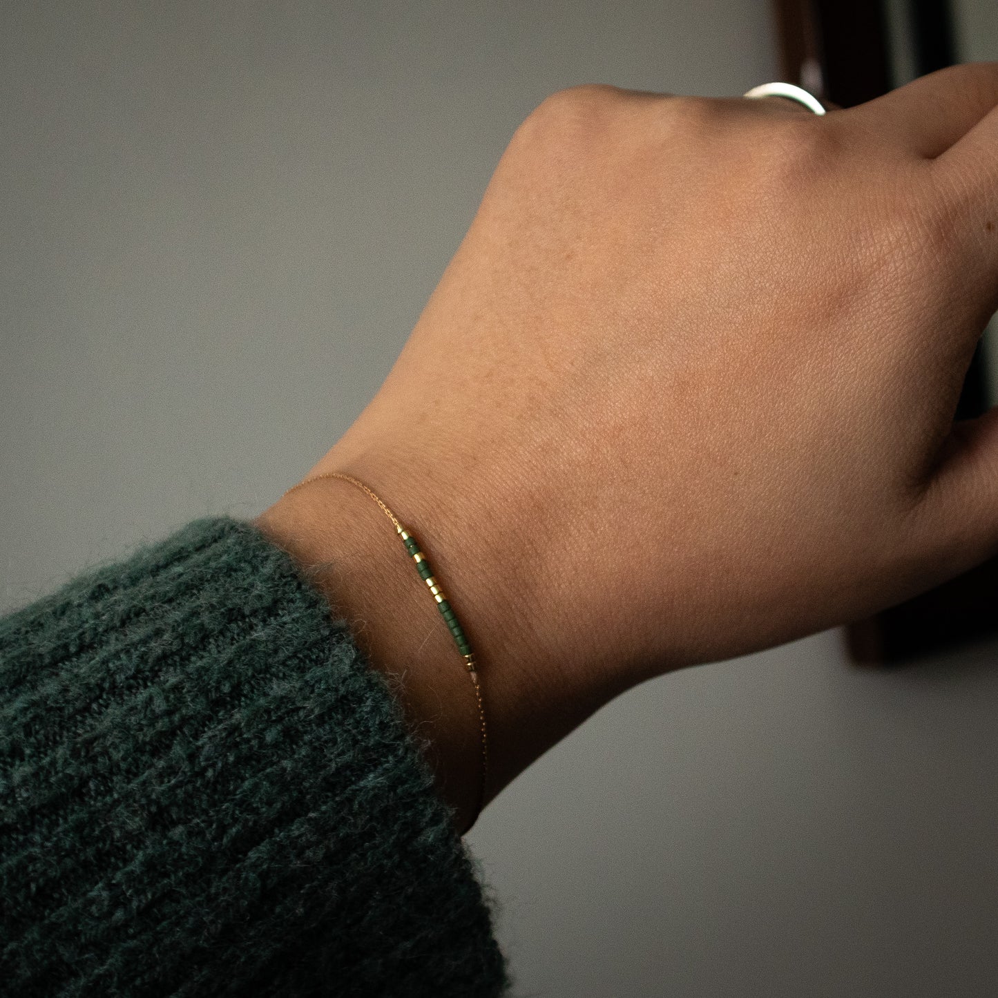 Custom Gold Filled Chain Morse Code Bracelet