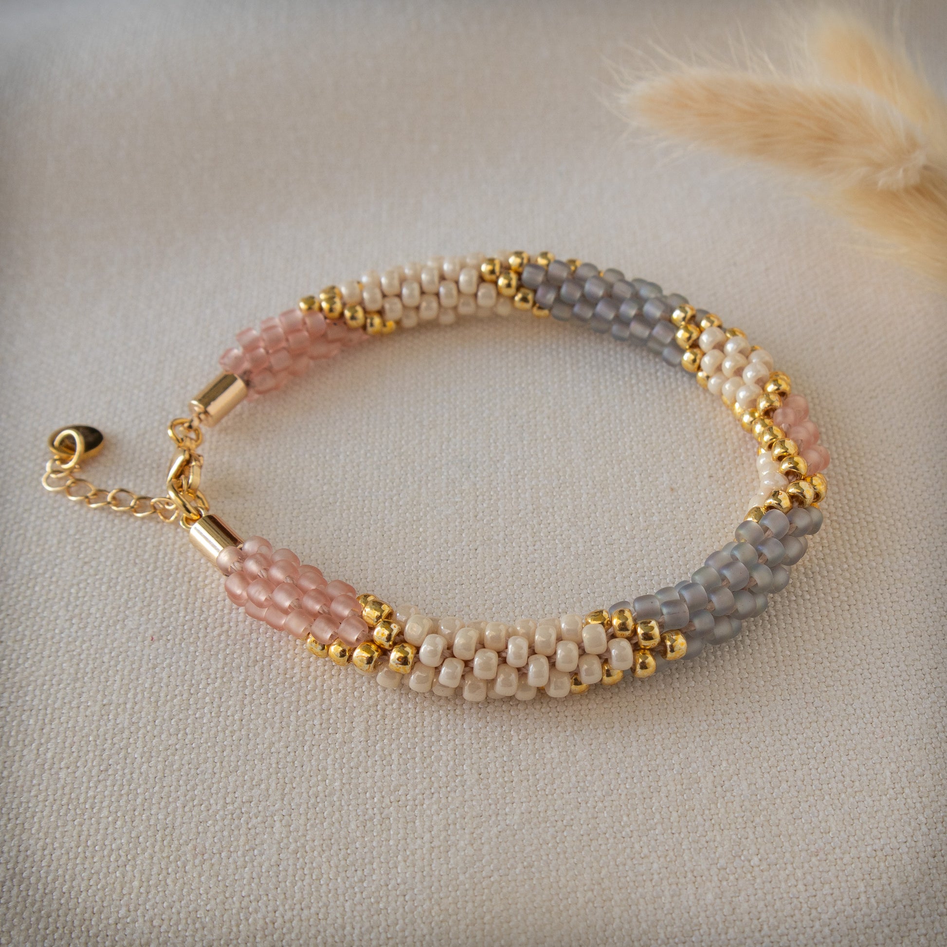 Rosy Sky Necklace and Bracelet Set - Southeast Sparrow Jewellery